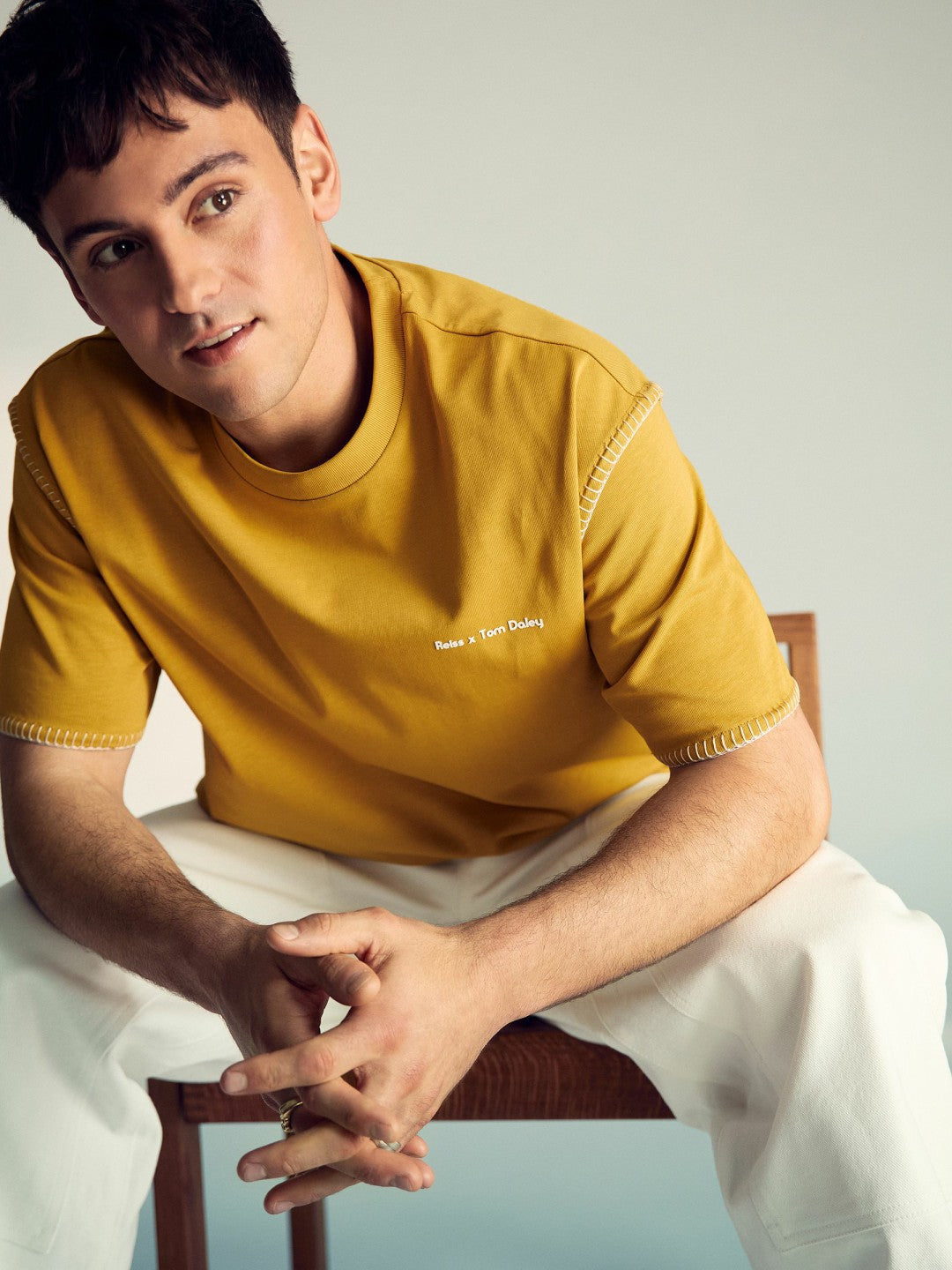| Tom Daley Graphic-Print T-Shirt in Yellow