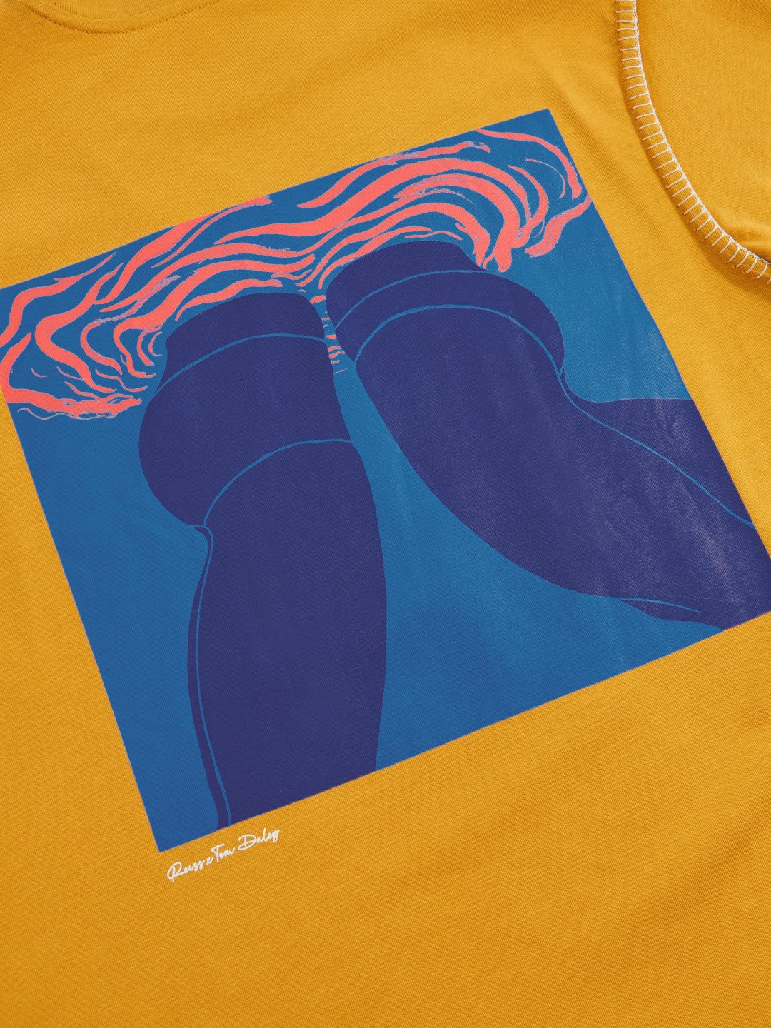 | Tom Daley Graphic-Print T-Shirt in Yellow