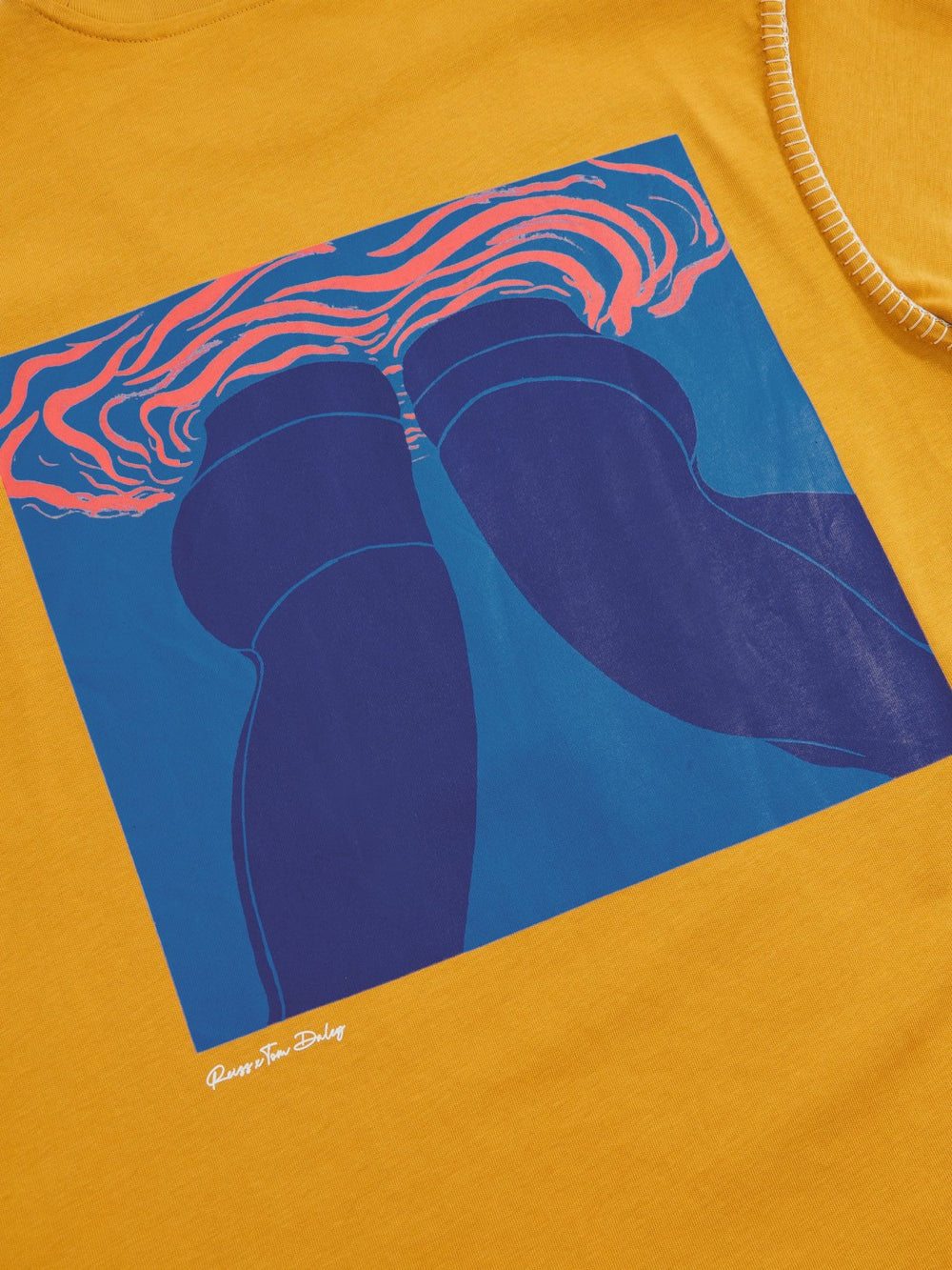 | Tom Daley Graphic-Print T-Shirt in Yellow