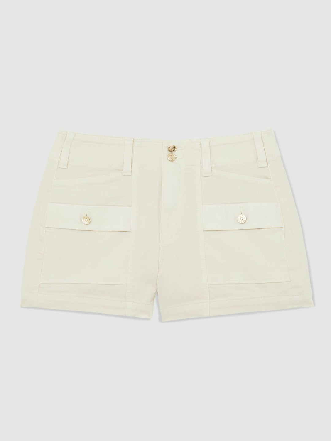 Paige Cargo Shorts in Cream