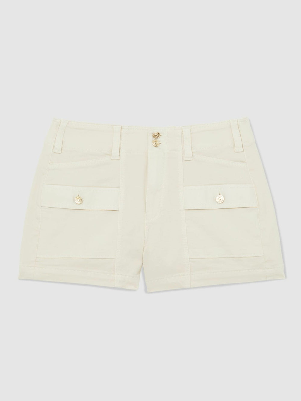 Paige Cargo Shorts in Cream