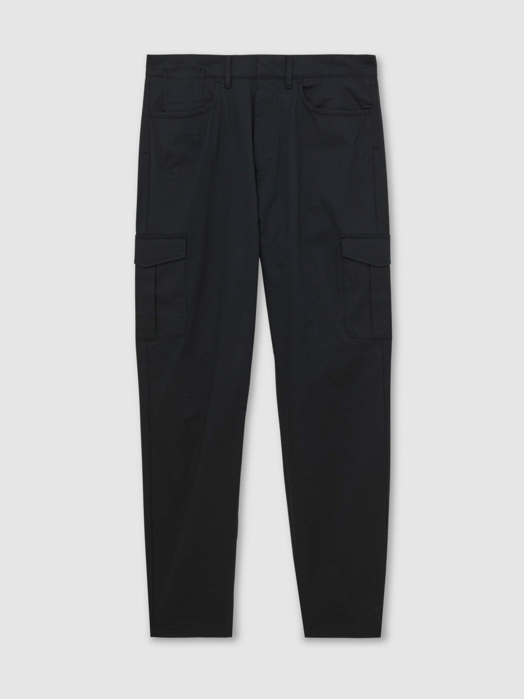 Cotton-Lyocell Cargo Trousers in Navy