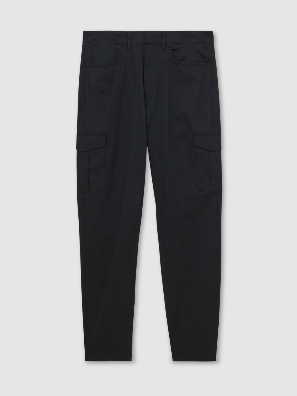 Cotton-Lyocell Cargo Trousers in Navy