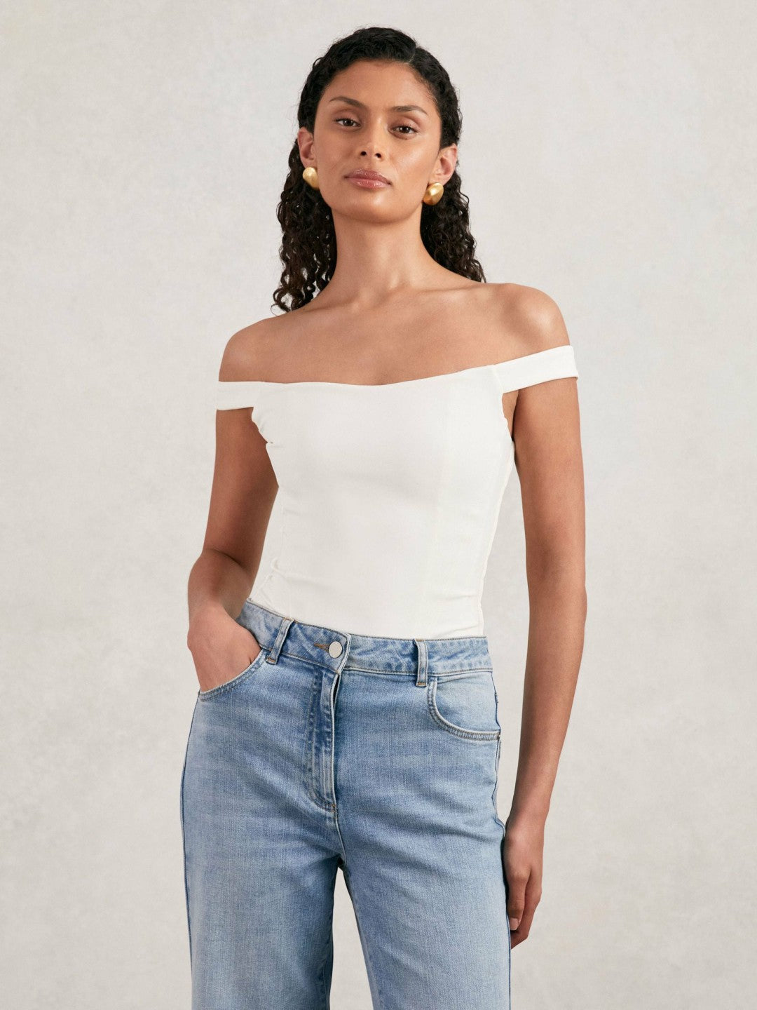 Scuba Corset Bodysuit in White