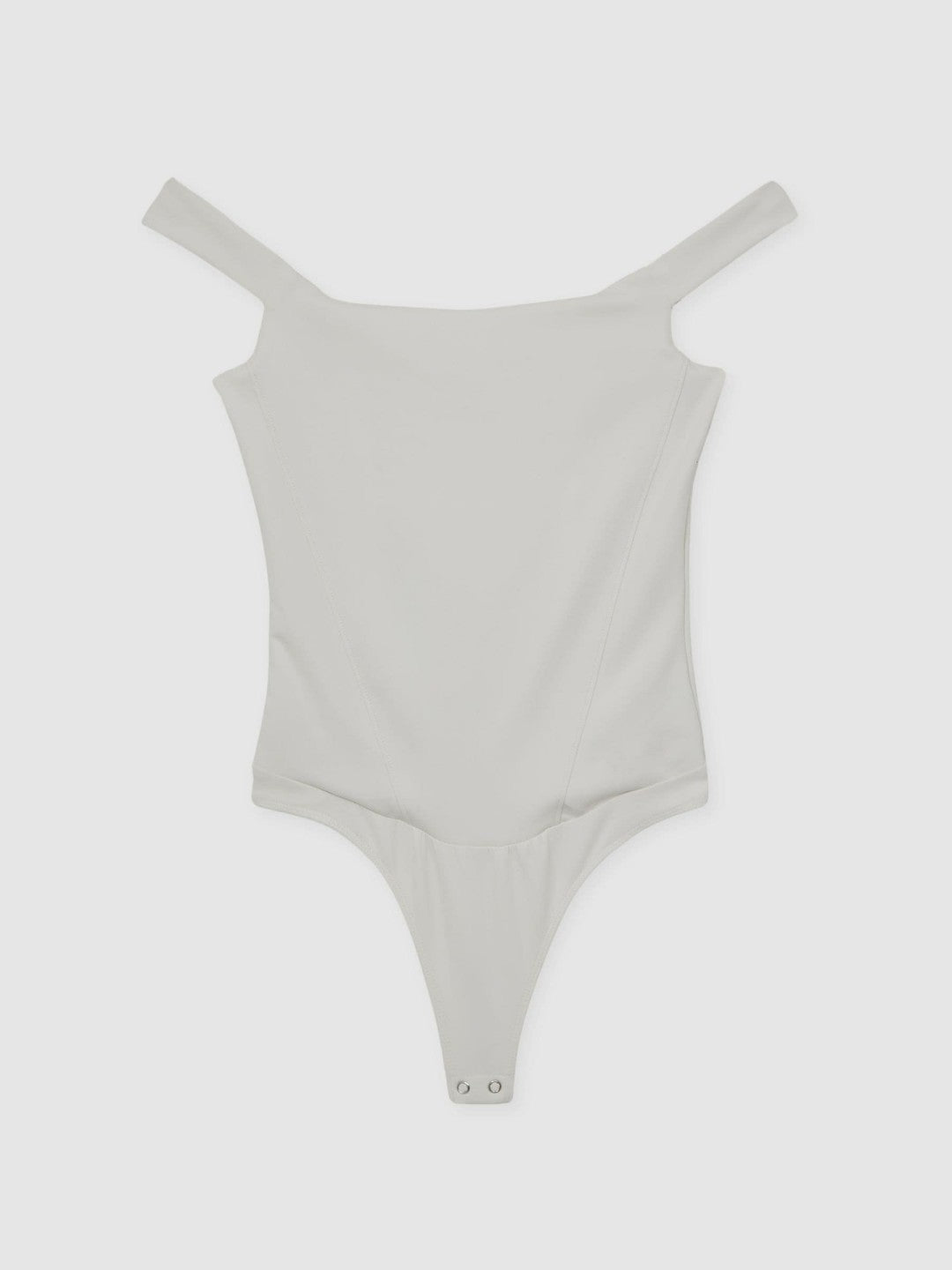 Scuba Corset Bodysuit in White