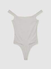 Scuba Corset Bodysuit in White
