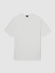 Stretch-Cotton Crew-Neck T-Shirt in White
