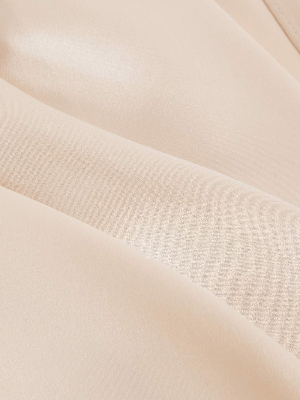 Silk Draped Sleeveless Top in Champagne Neutral