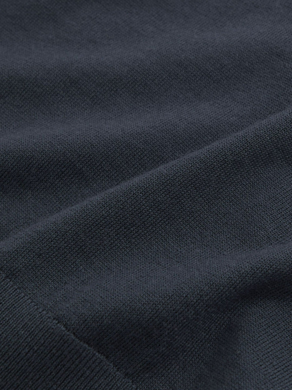 Merino Wool Drawstring Hoodie in Midnight Navy