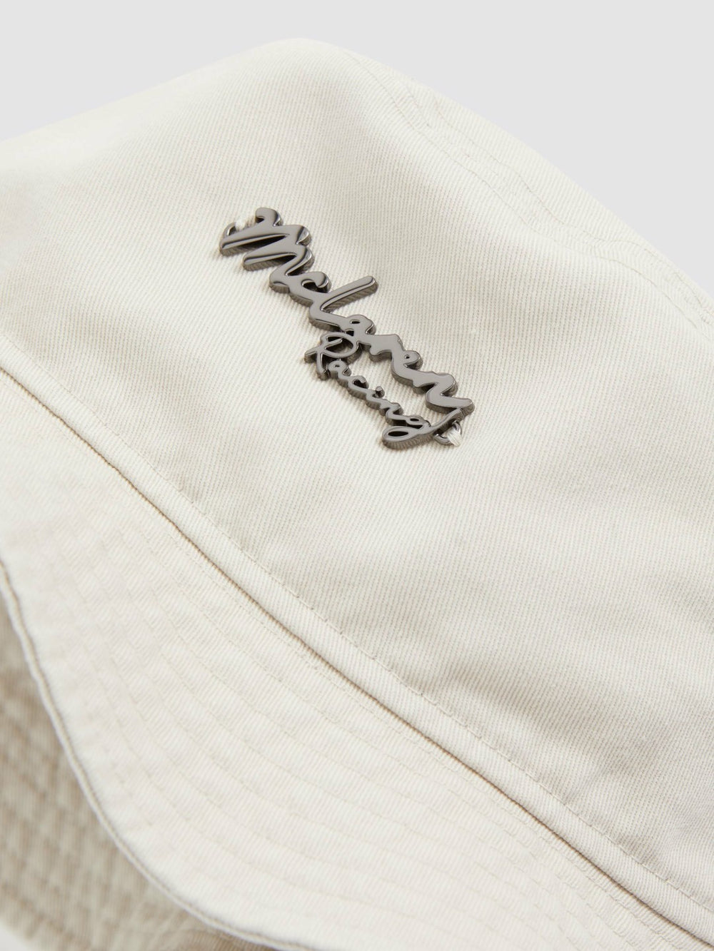Unisex Fit McLaren Racing Cotton Bucket Hat in Stone
