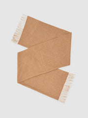 Wool-Cashmere Scarf in Taupe