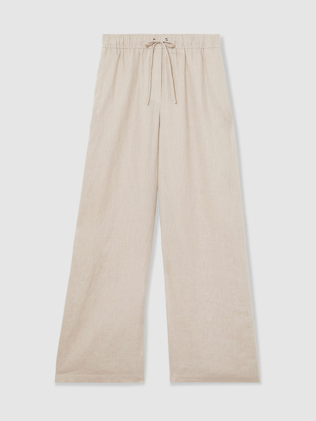 Petite Linen-Blend Wide-Leg Trousers in Neutral