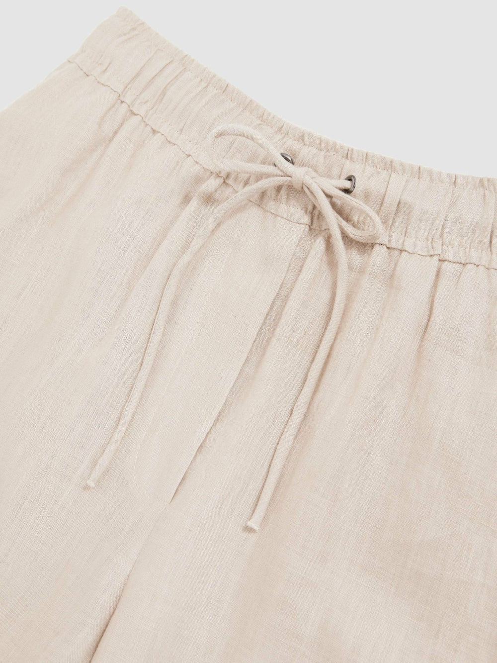 Petite Linen-Blend Wide-Leg Trousers in Neutral