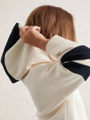 Cotton-Blend Joggers and Hoodie Set in Ecru