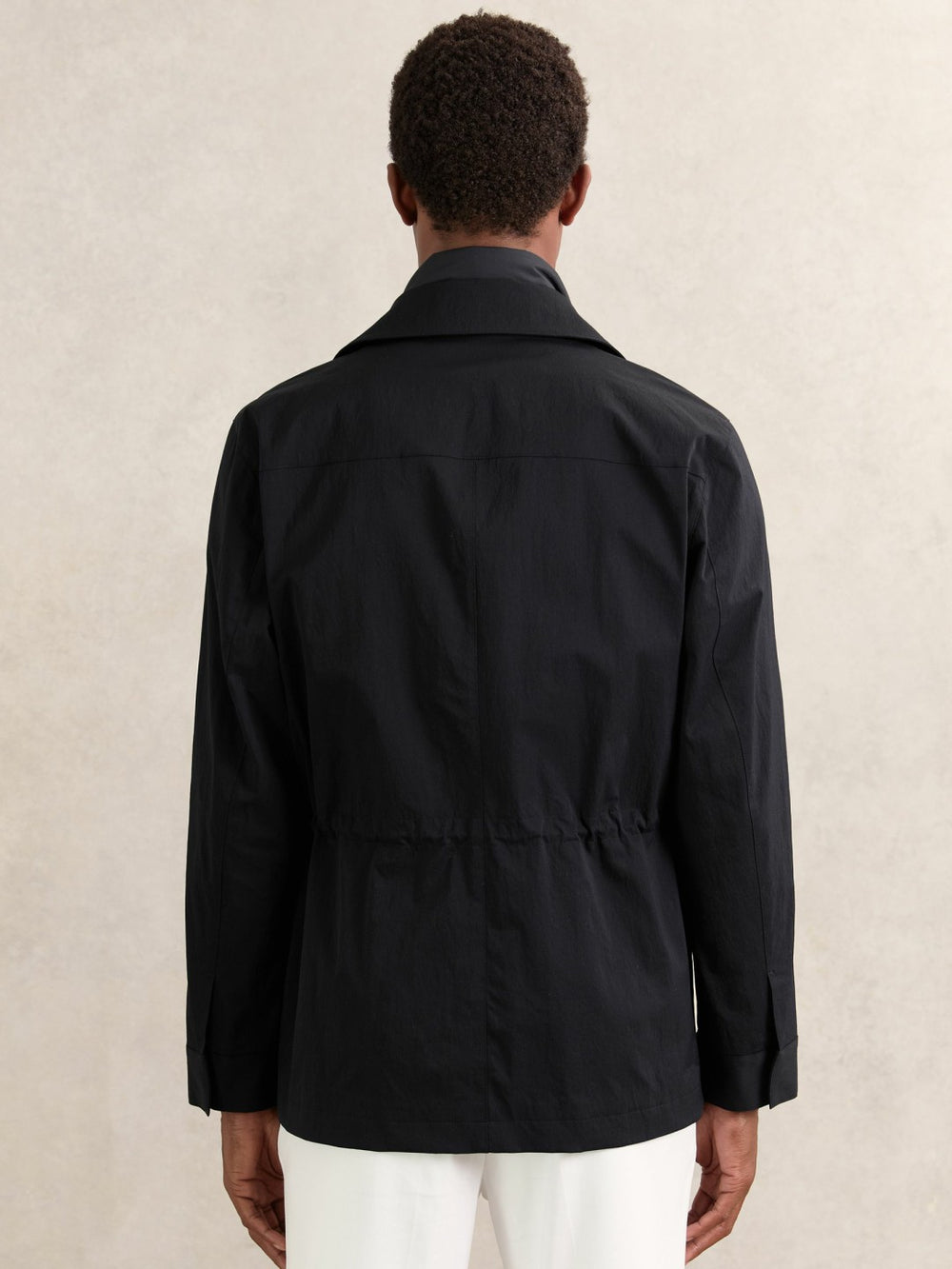 Removable-Gilet Safari Jacket in Navy