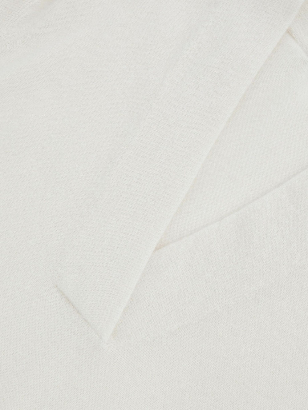 Cashmere V-Neck Jumper in Cream