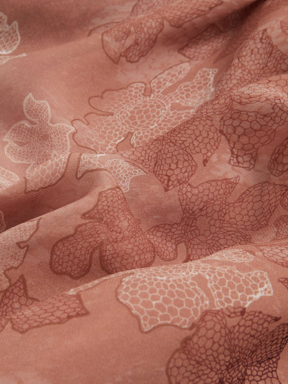 Chiffon Floral Cape Maxi Dress in Pale Pink