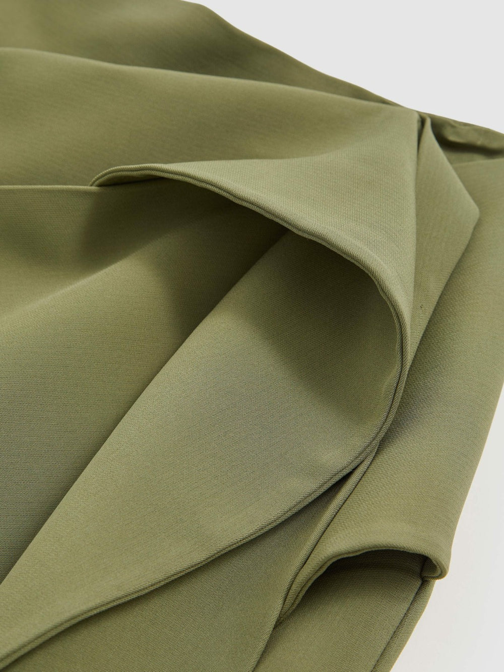 Sculptural Mini Skirt in Green