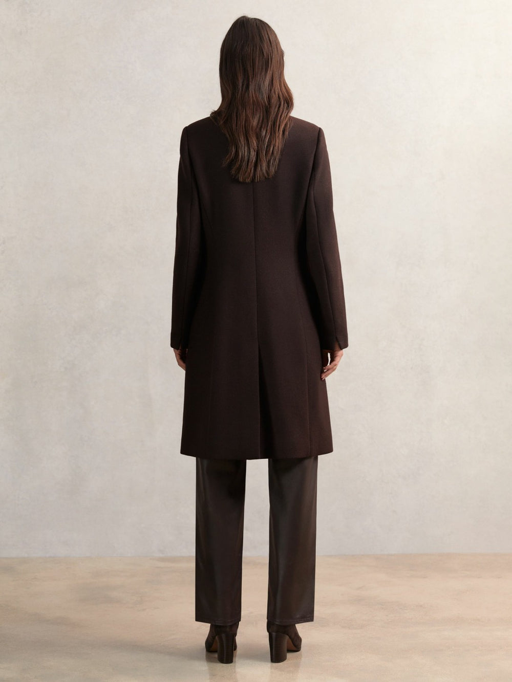 Coat in Chocolate Brown