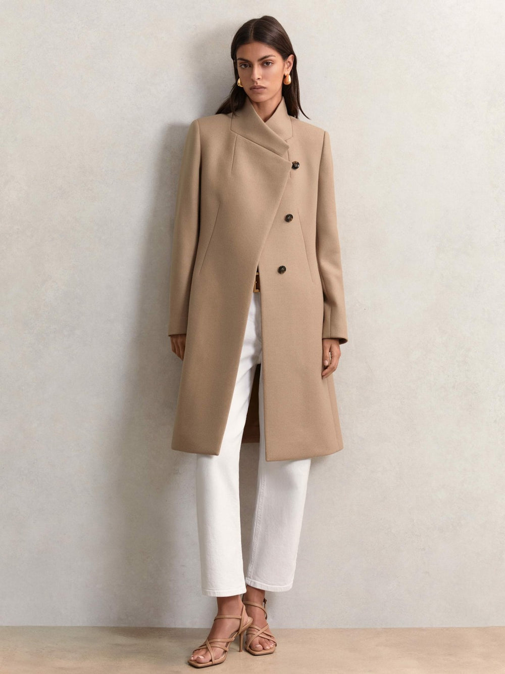 Petite Coat in Camel