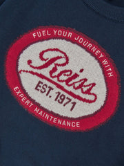 9-13 yrs Cotton Motor Cars Logo Jumper in Navy