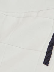 3-9 yrs Tipped Knit Stitch-Detail Shorts in White/Navy