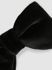 Velvet Bow Tie in Black