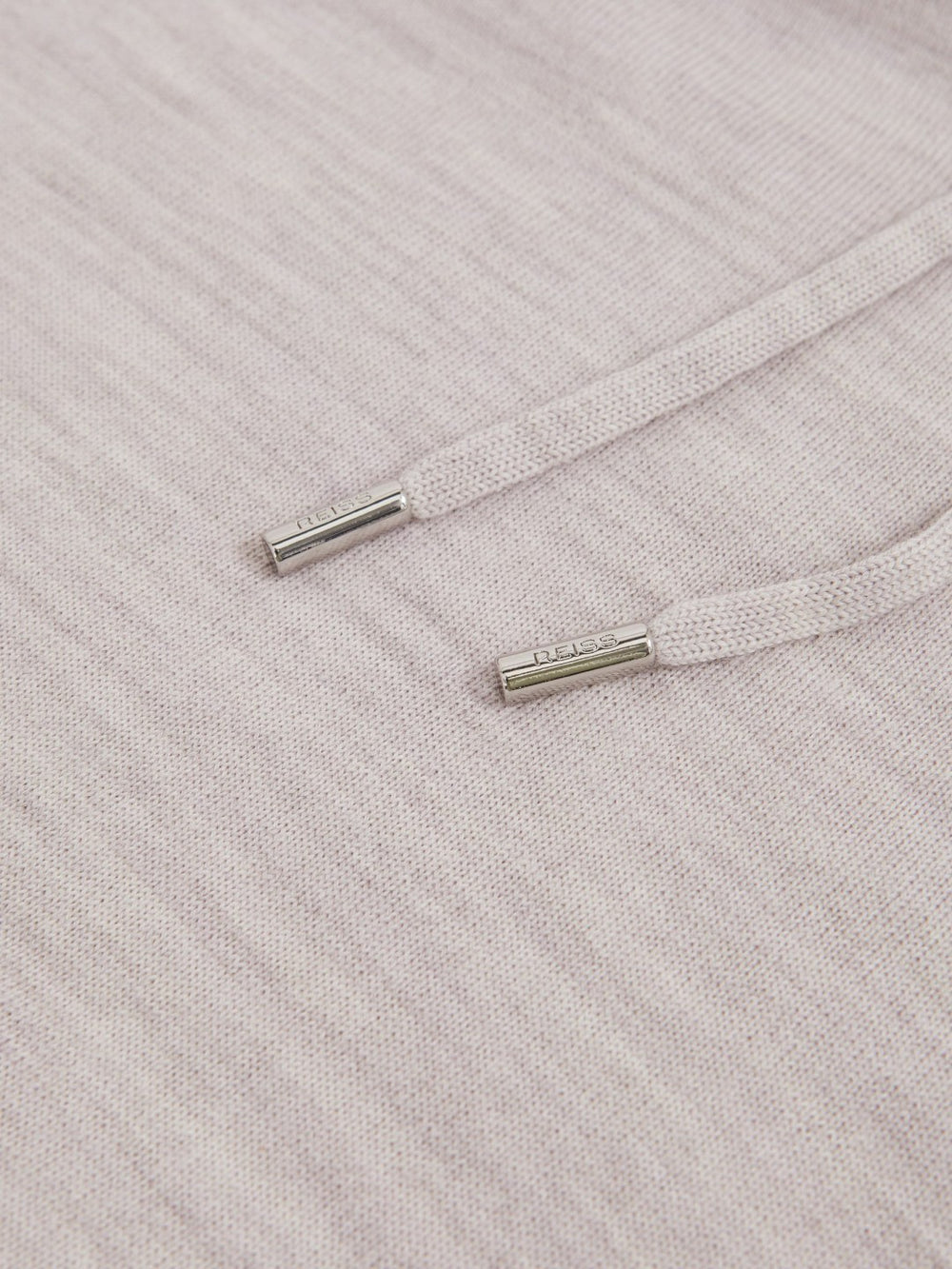 Merino Wool Drawstring Hoodie in Wicker Brown Melange