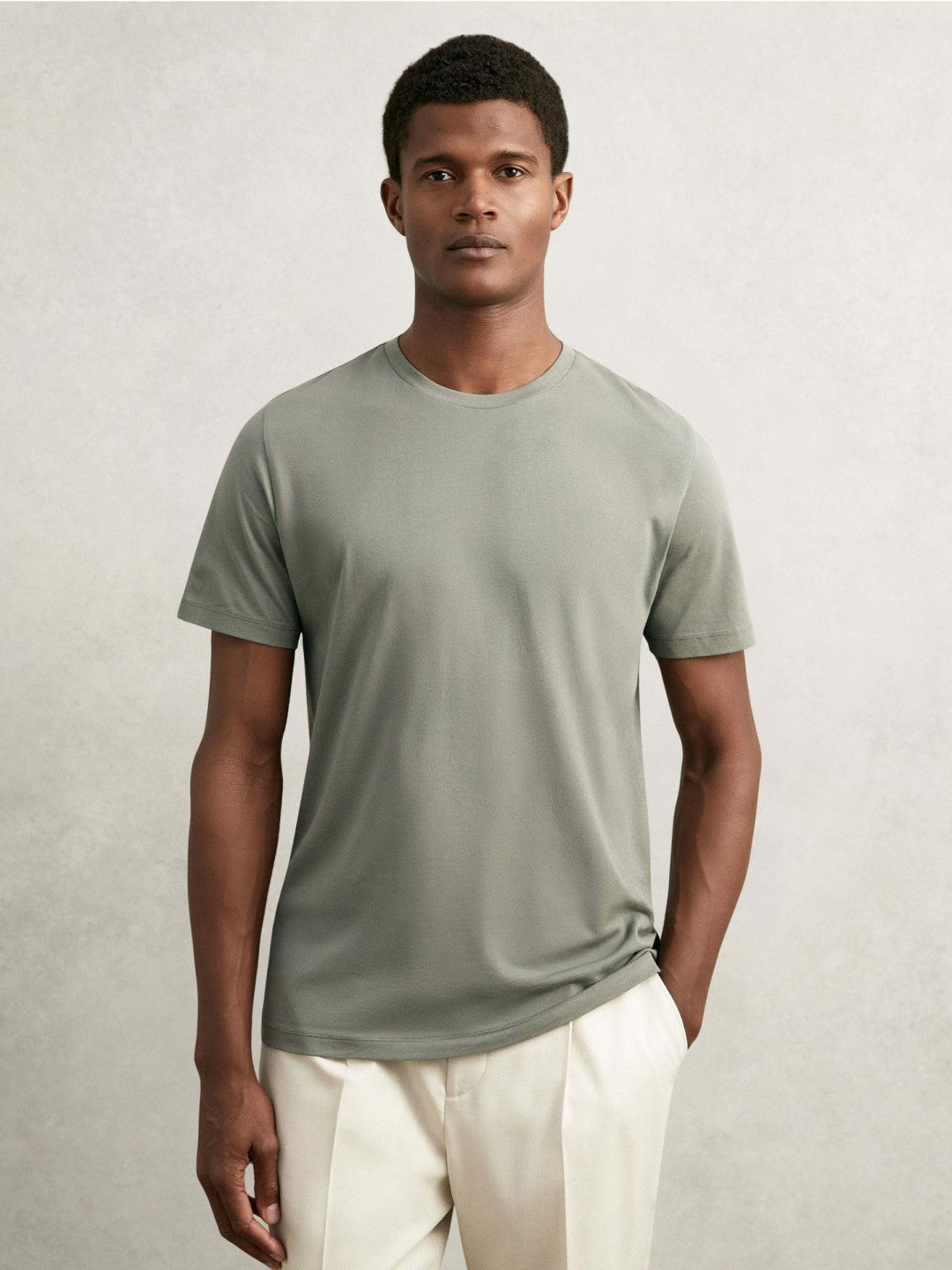 T-Shirts 3 Pack in White/Navy/Dark Sage Green