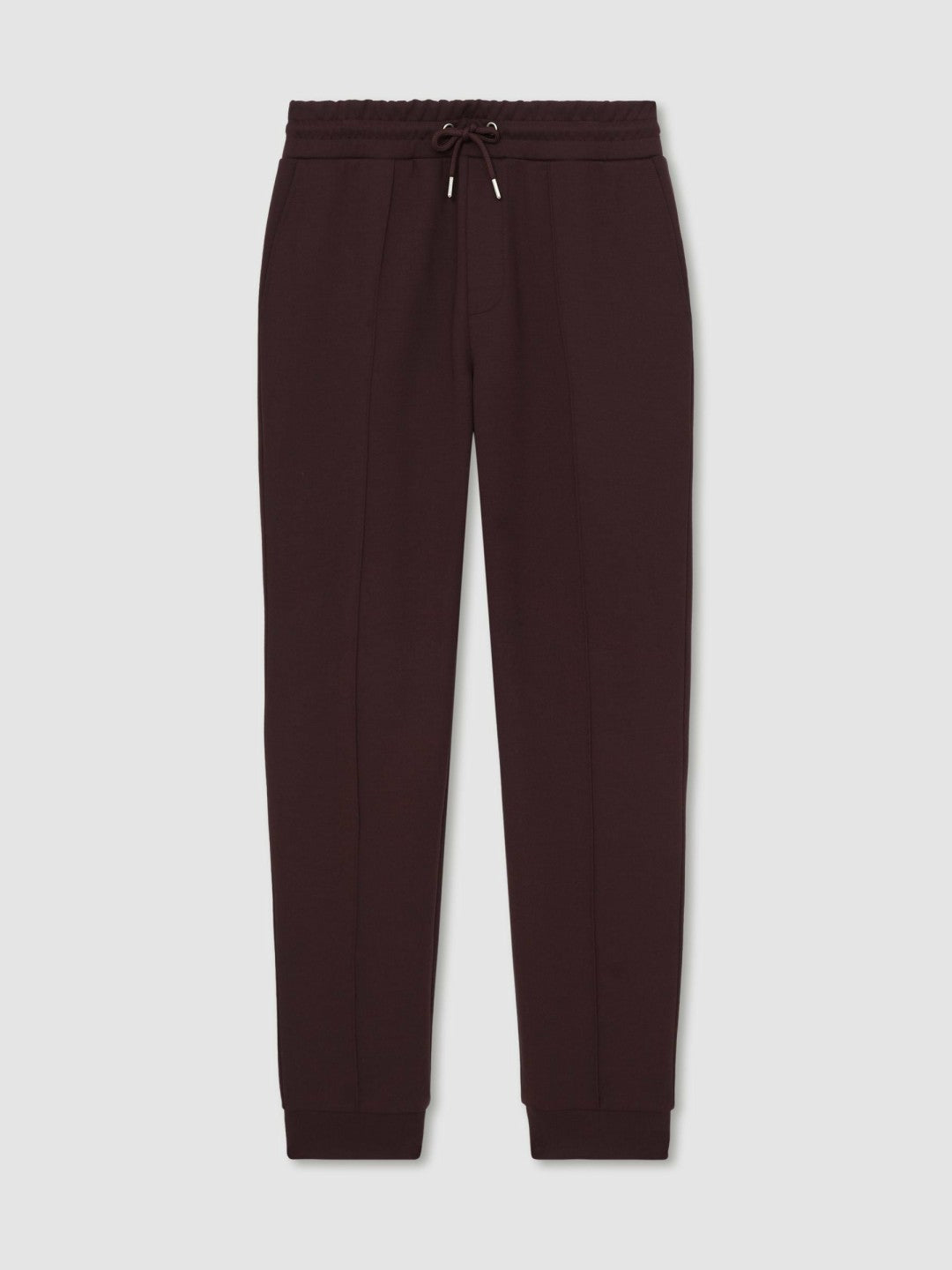Interlock Drawstring Joggers in Cherry Red