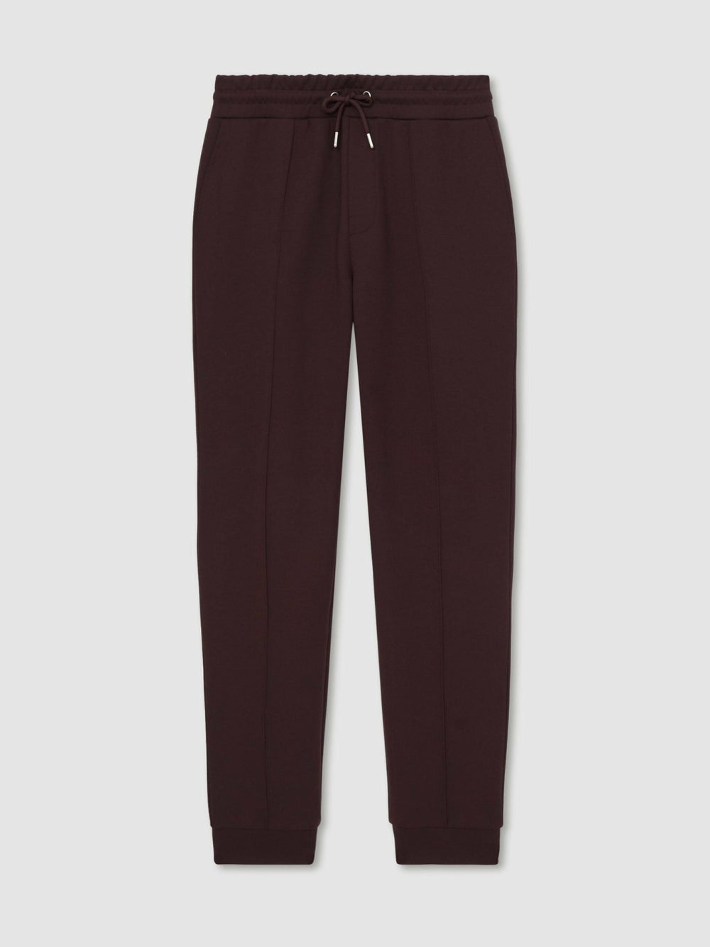 Interlock Drawstring Joggers in Cherry Red