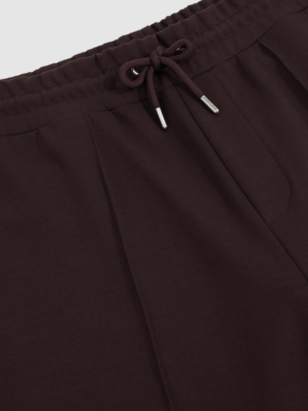 Interlock Drawstring Joggers in Cherry Red