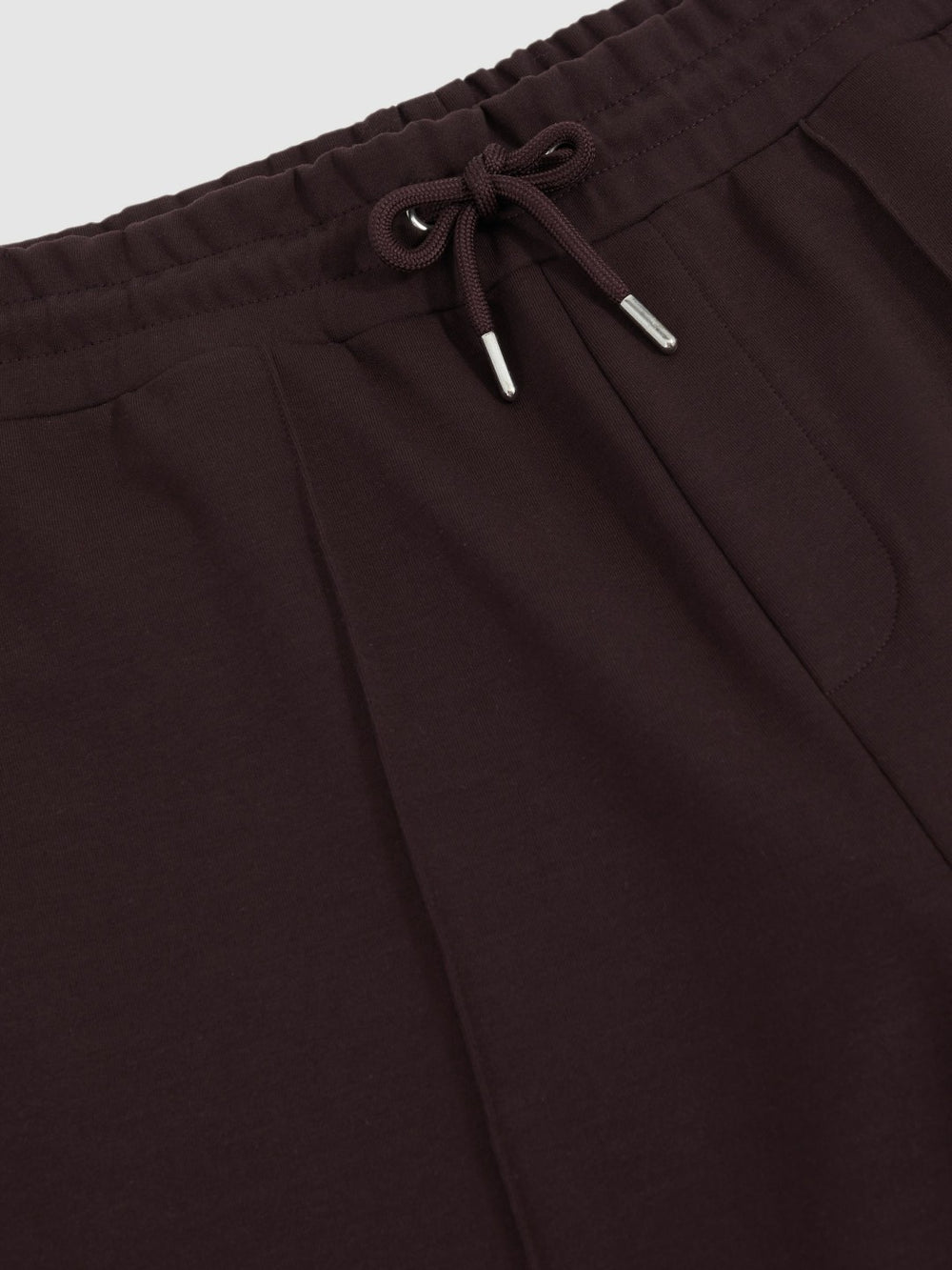 Interlock Drawstring Joggers in Cherry Red