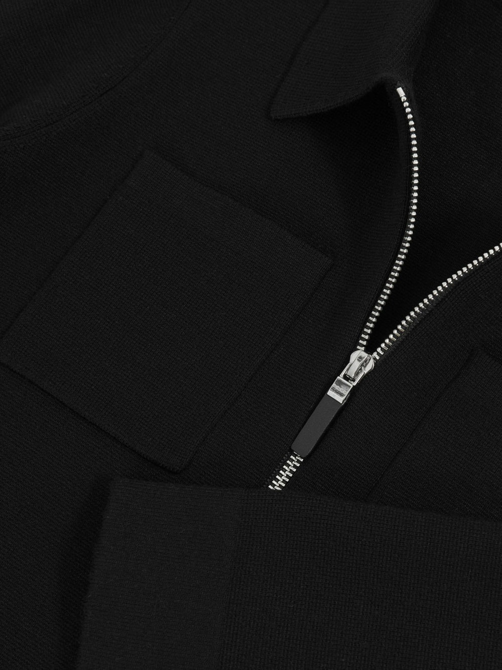3-9 yrs Knitted Zip-Through Cardigan in Black