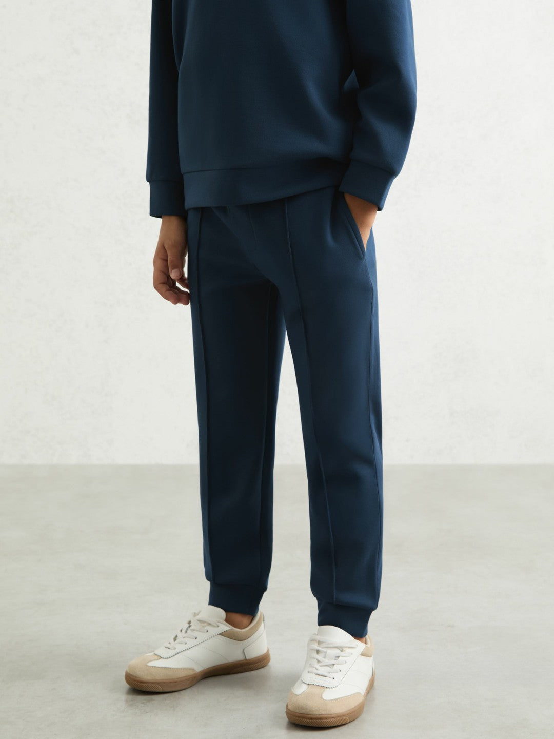 9-13 yrs Interlock Drawstring Joggers in Ocean Blue