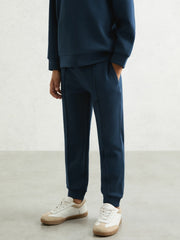 9-13 yrs Interlock Drawstring Joggers in Ocean Blue