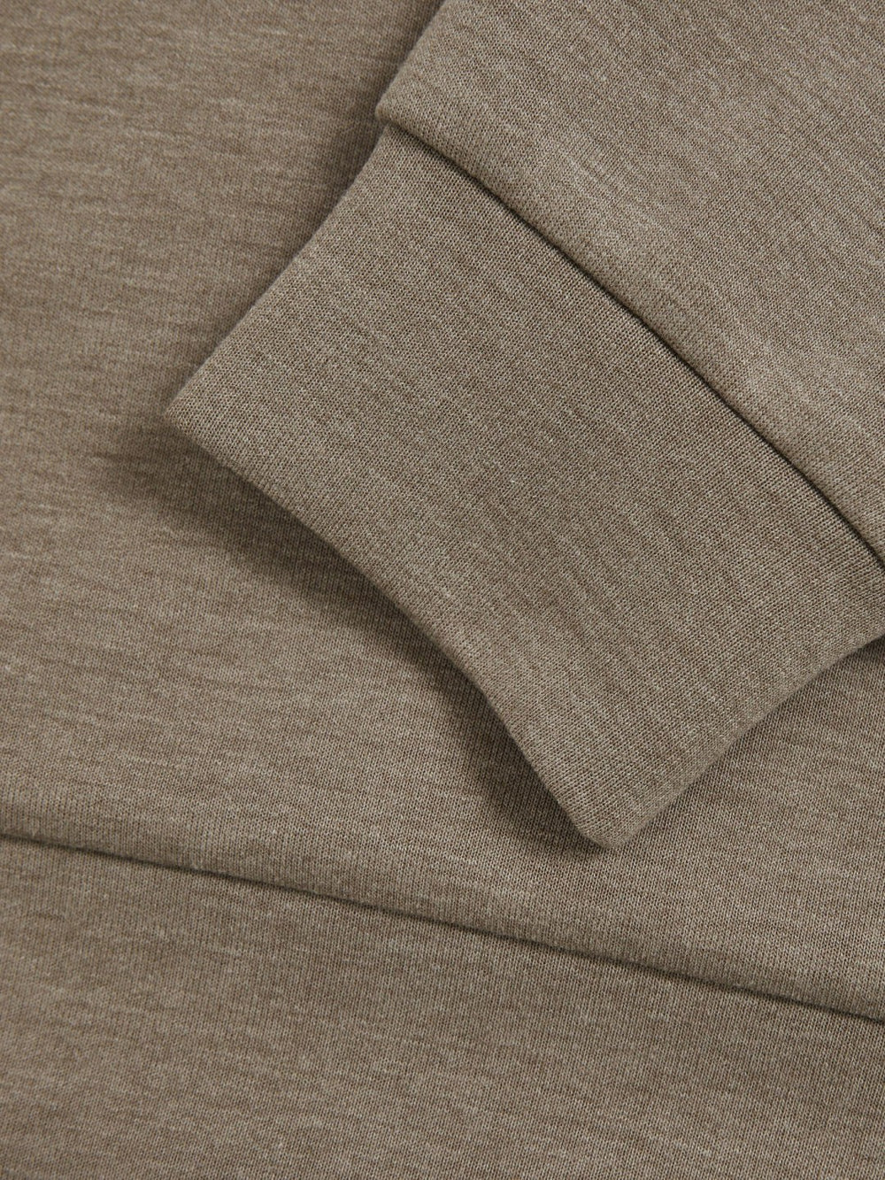 Interlock-Jersey Hoodie in Taupe Brown