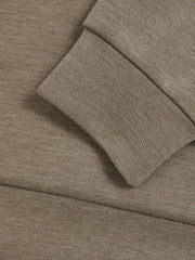 Interlock-Jersey Hoodie in Taupe Brown