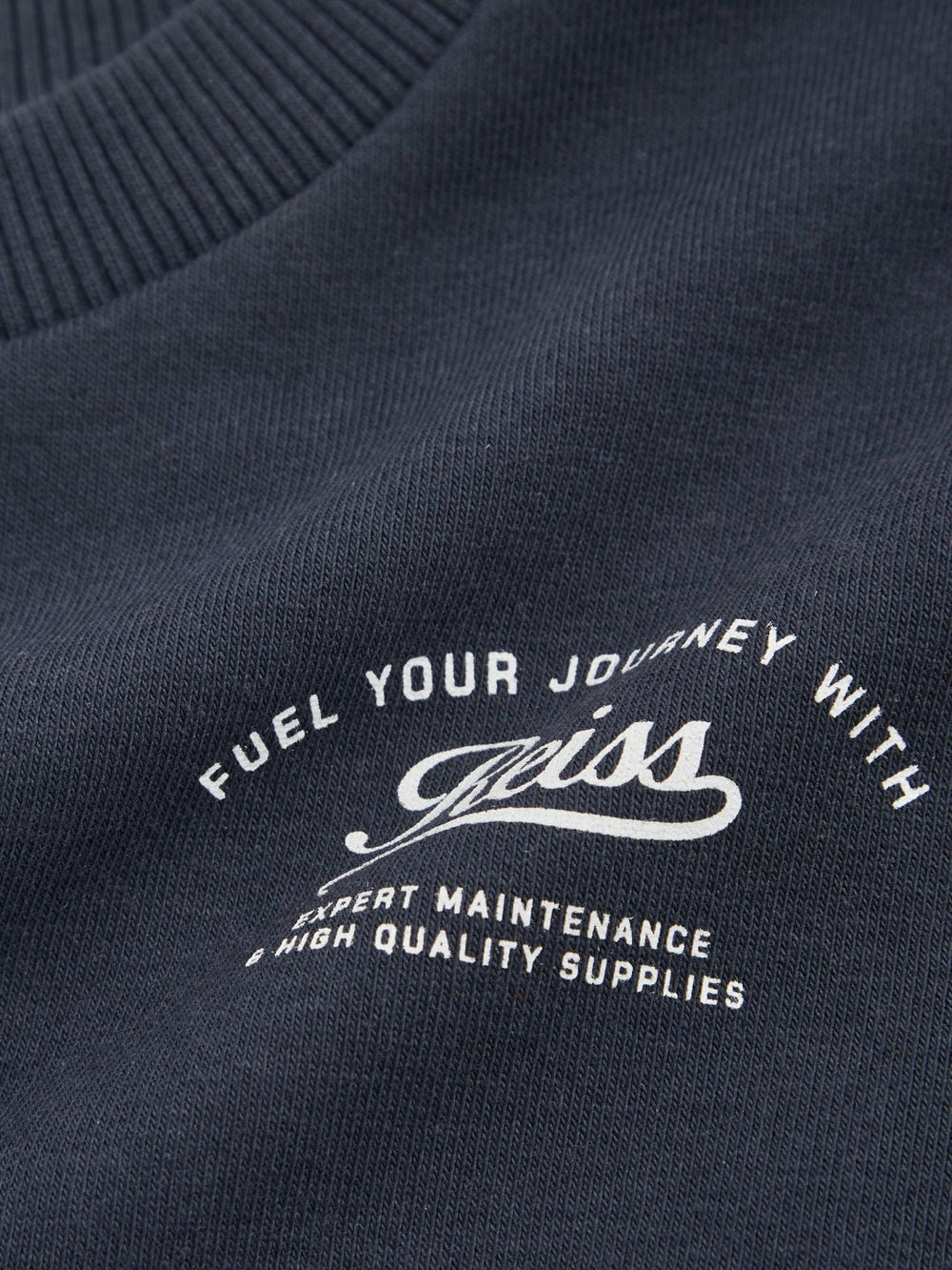 9-13 yrs Cotton Blend Motor Cars Sweatshirt in Washed Blue