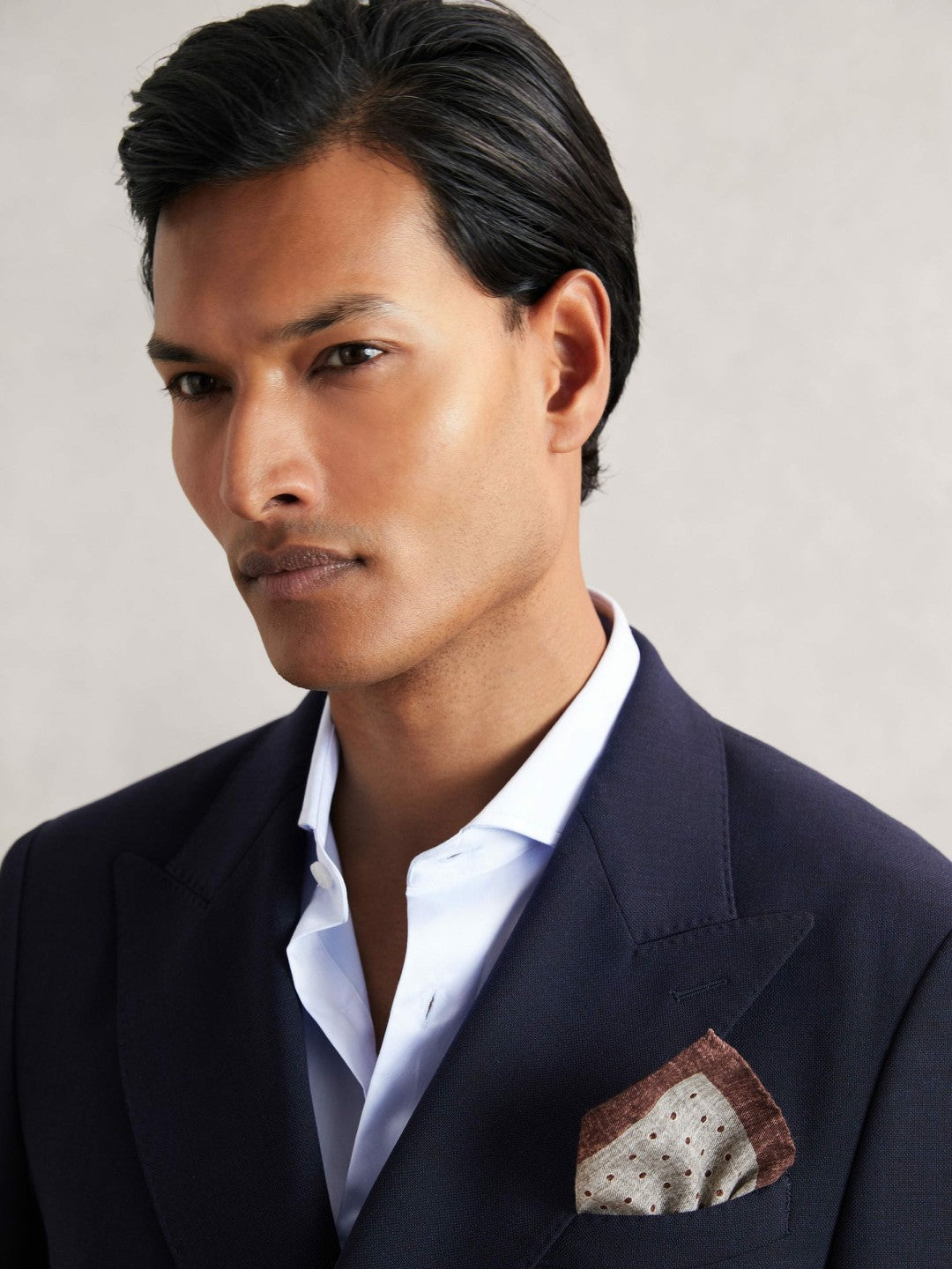 Pocket Squares in Grey Melange