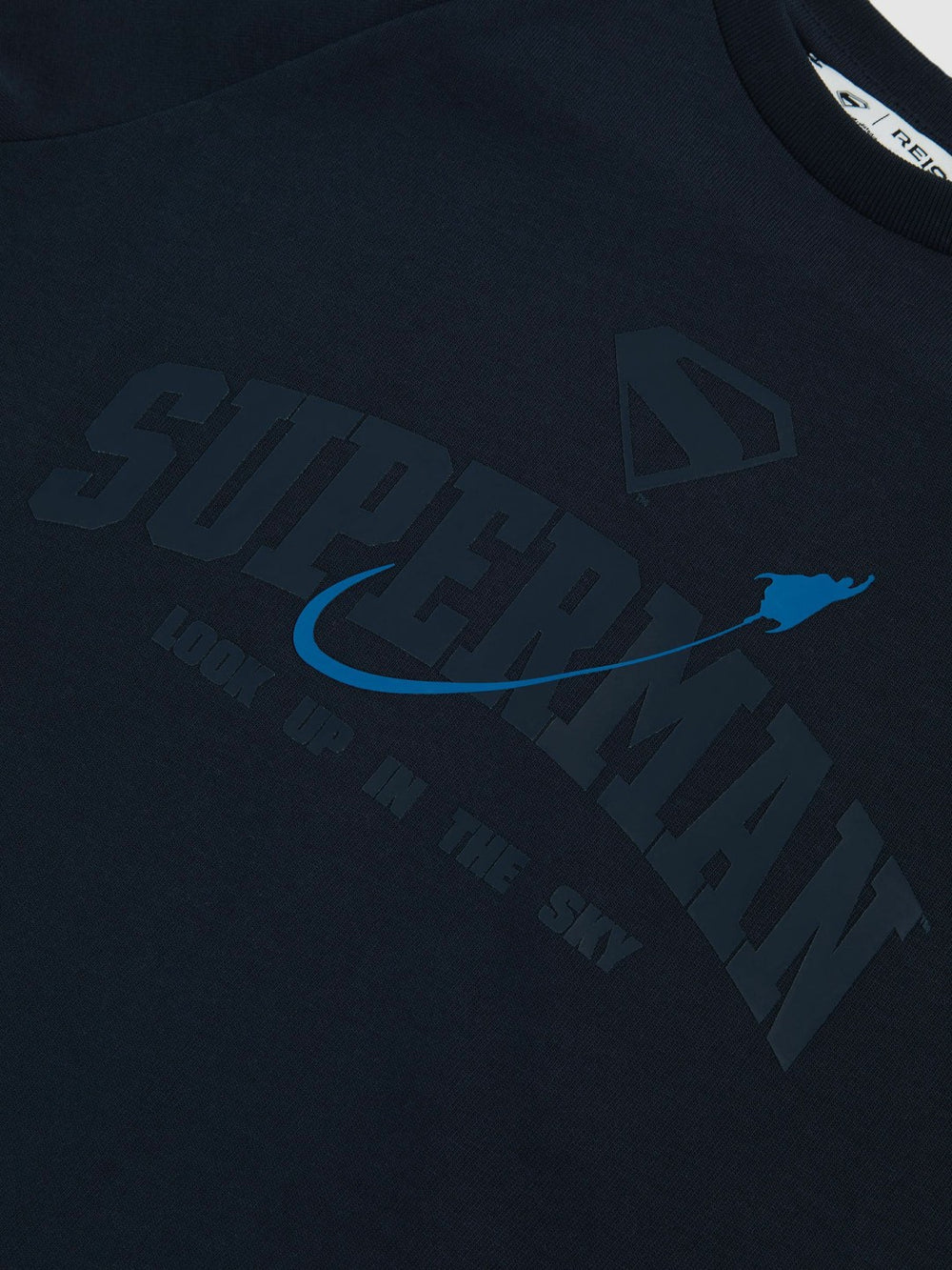 9-13 yrs Superman Raglan Logo T-Shirt in Navy Blue
