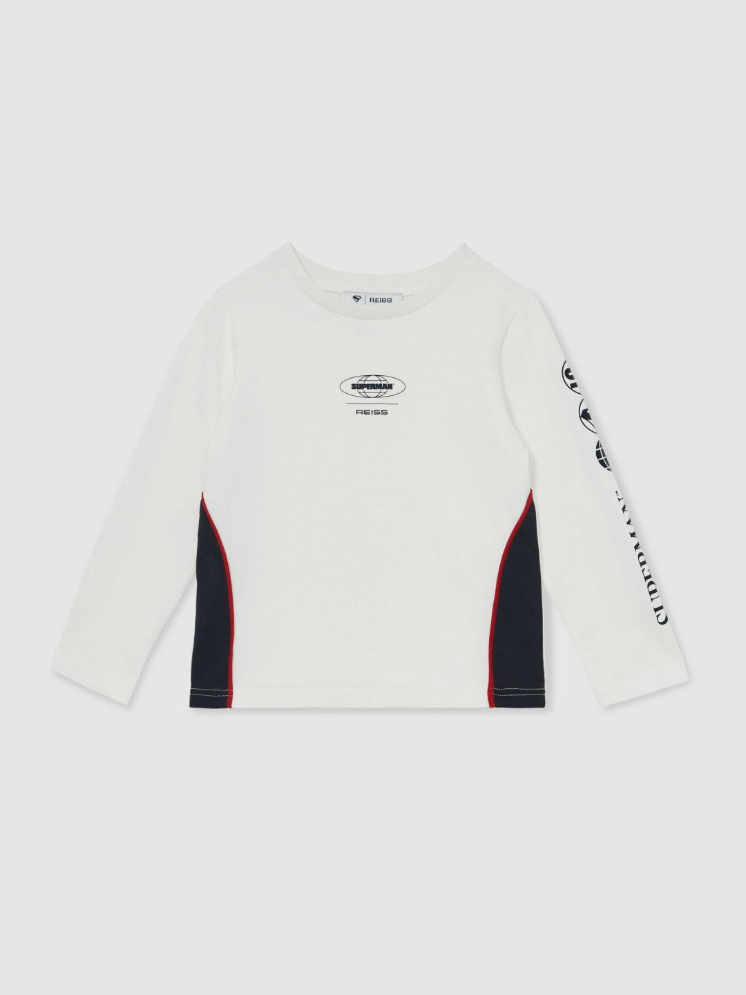 3-9 yrs Superman Cotton Logo T-Shirt in White