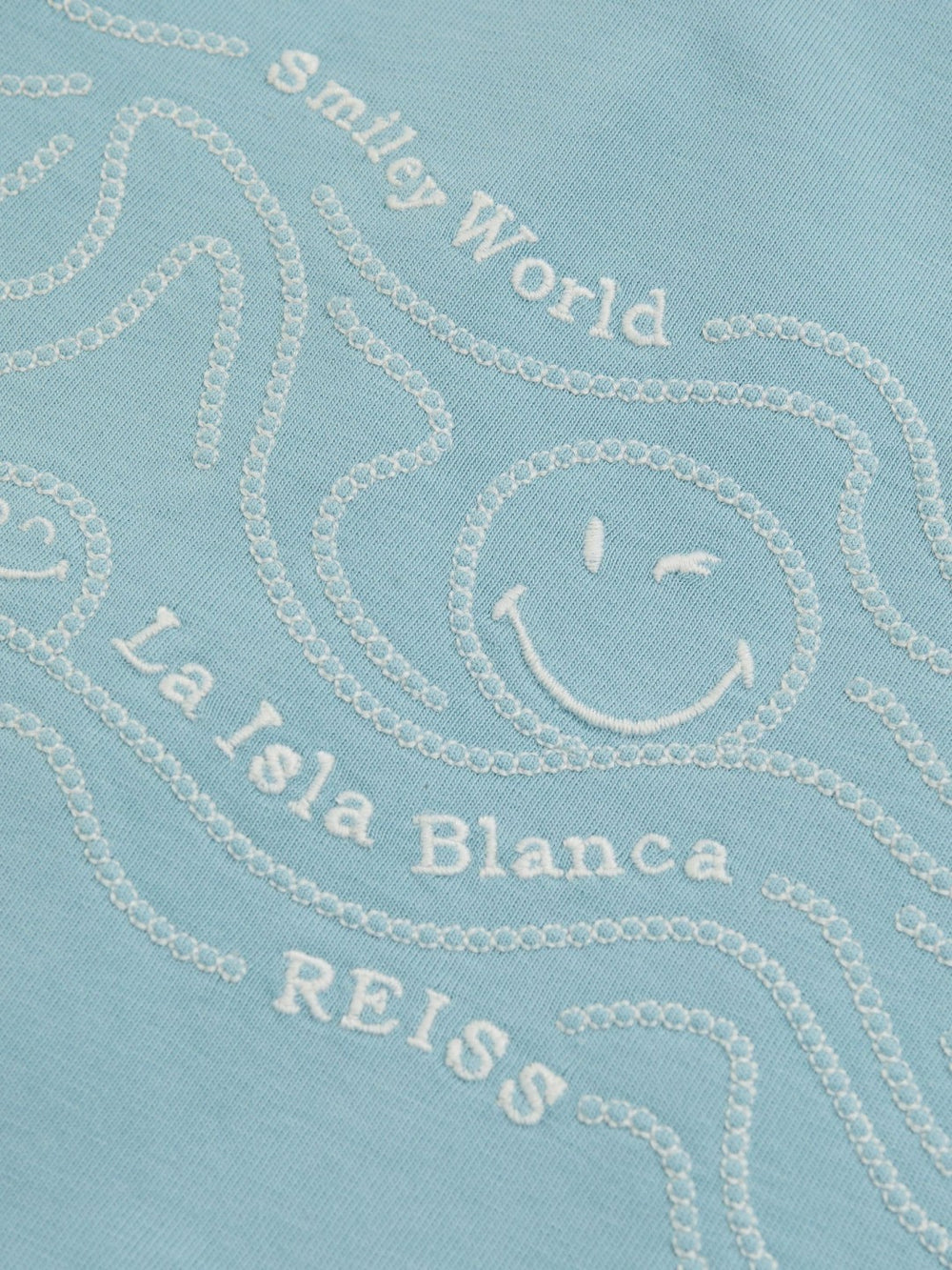 9-13 yrs SmileyWorld Embroidered Shirt in Sky Blue