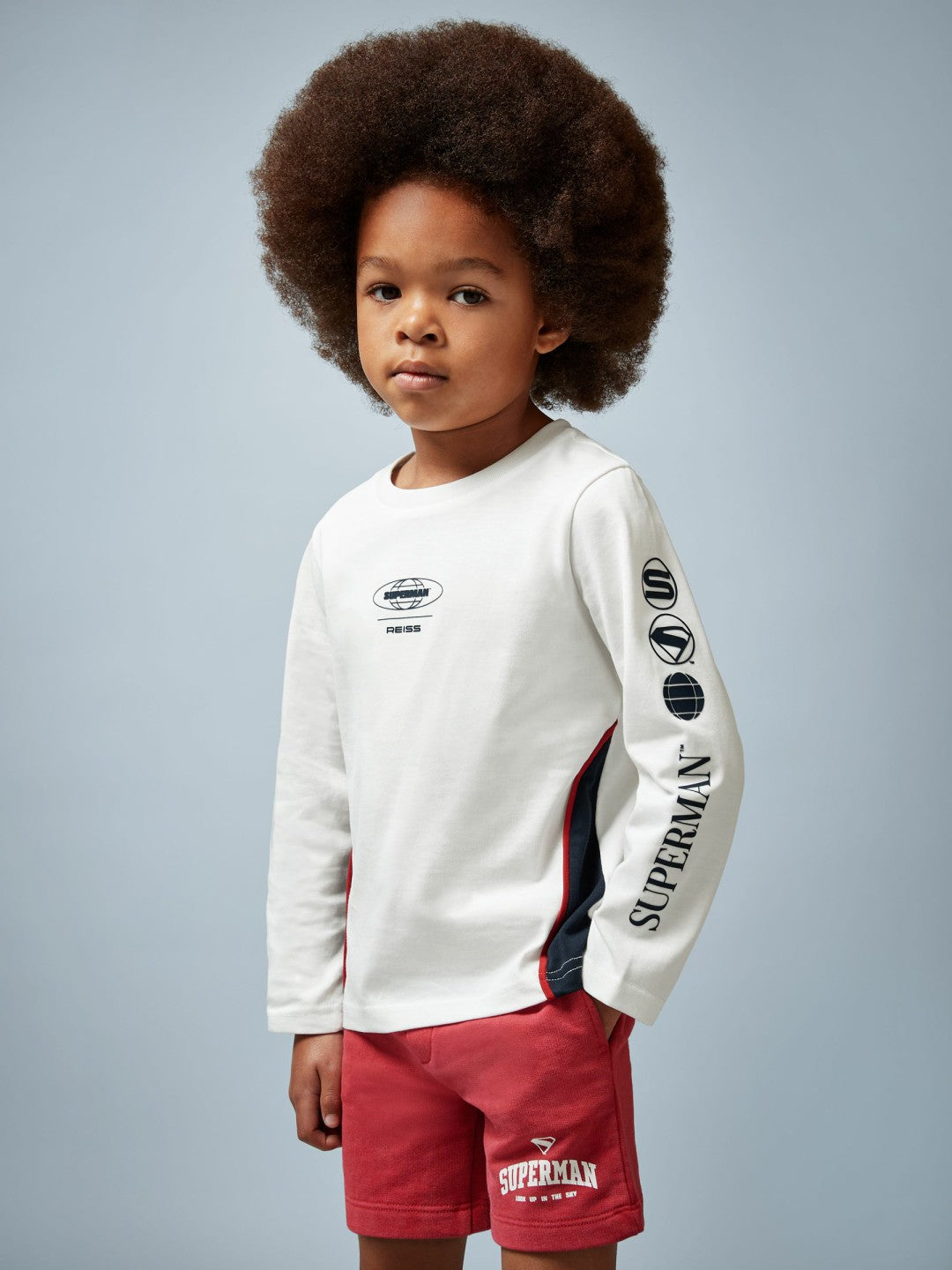 13-14 yrs Superman Cotton Logo T-Shirt in White