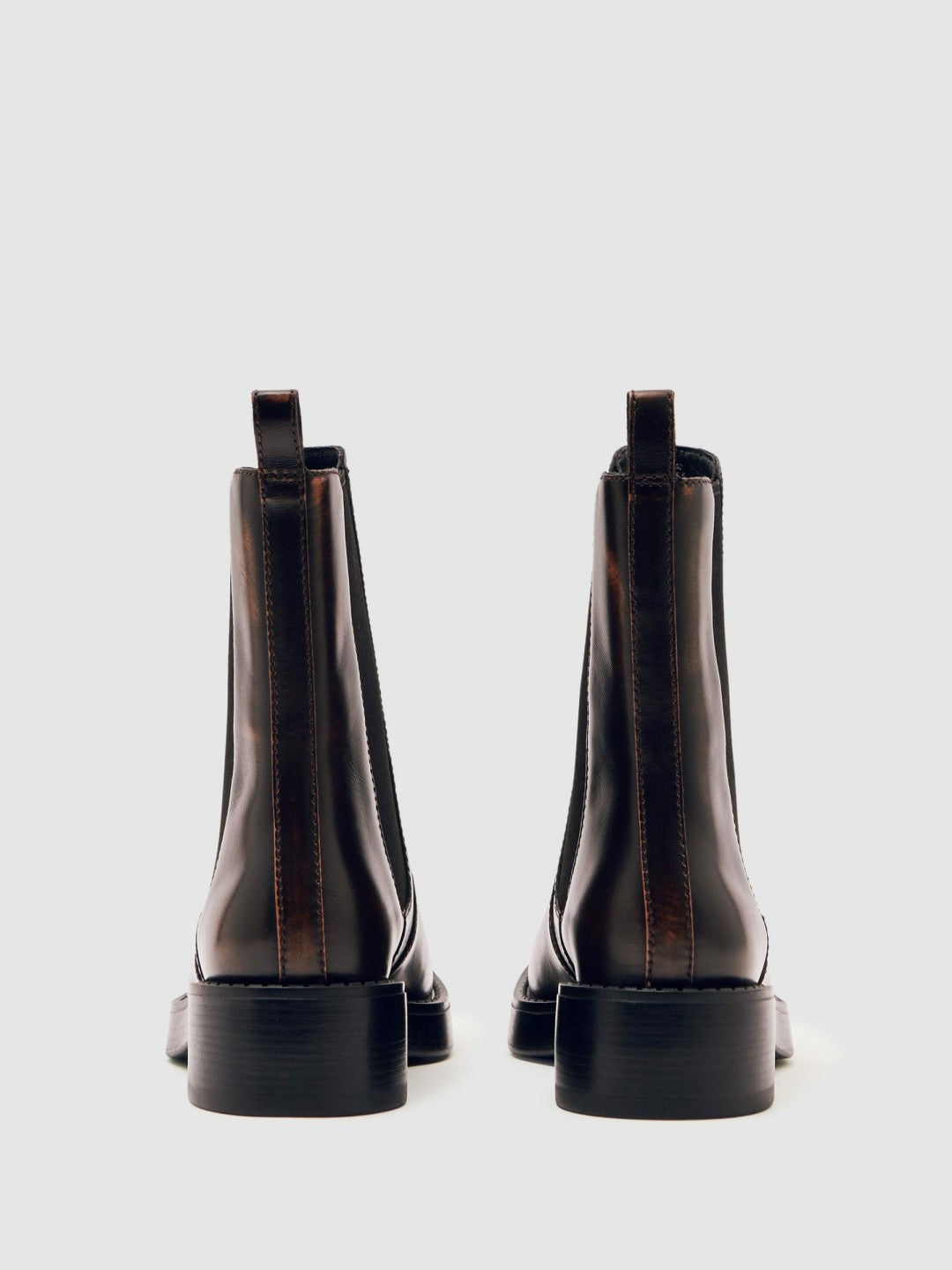 Leather Chelsea Boots in Brown