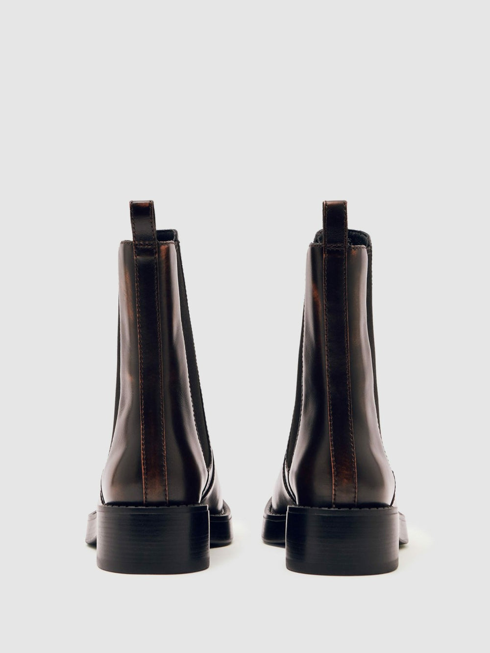 Leather Chelsea Boots in Brown