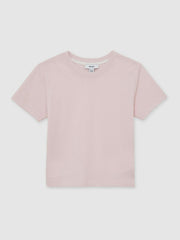 9-13 yrs Cotton Crew Neck T-Shirt in Pink