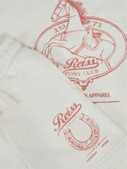 Pony Club Sweatshirt and Shorts Set in Ecru