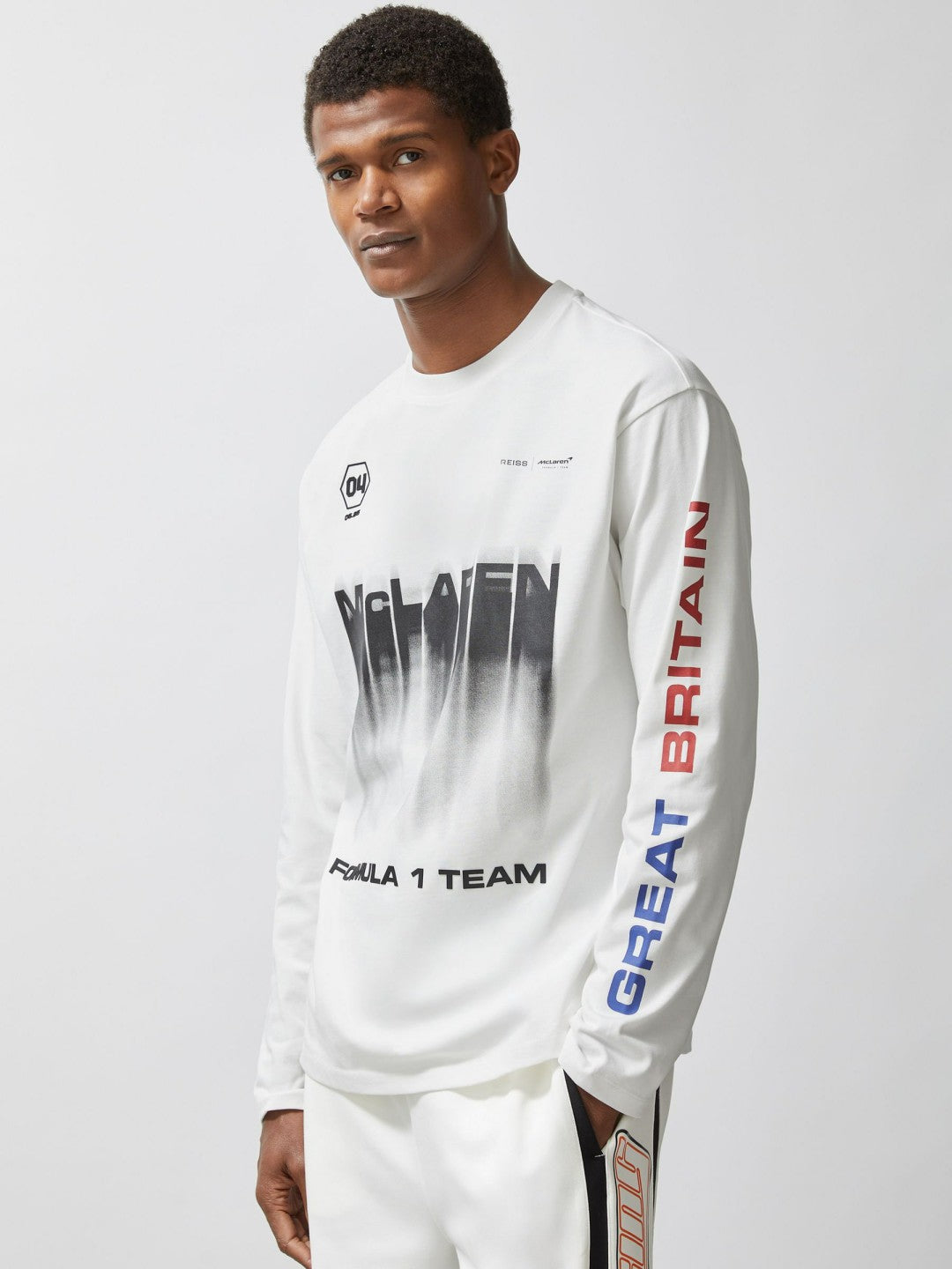 McLaren F1 Team British GP T-Shirt Unisex Fit in White