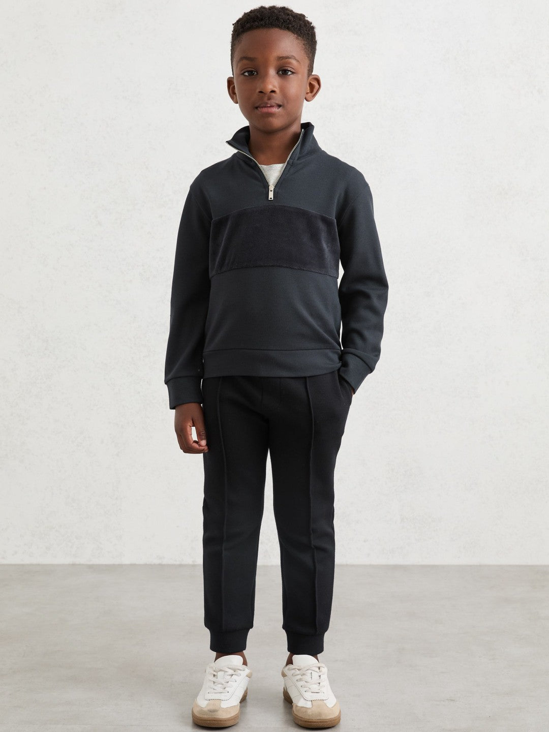 3-9 yrs Interlock Drawstring Joggers in Navy Blue